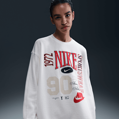 Nike Sportswear Women's Oversized Crew-Neck French Terry